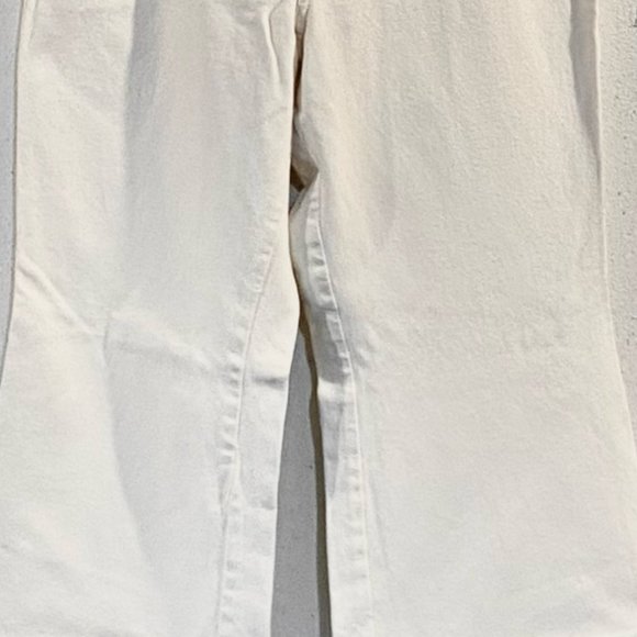 Free People, Over The Rainbow Cream, Wide Leg, High Rise, Jeans, 100% Cotton, 31 - Picture 5 of 13